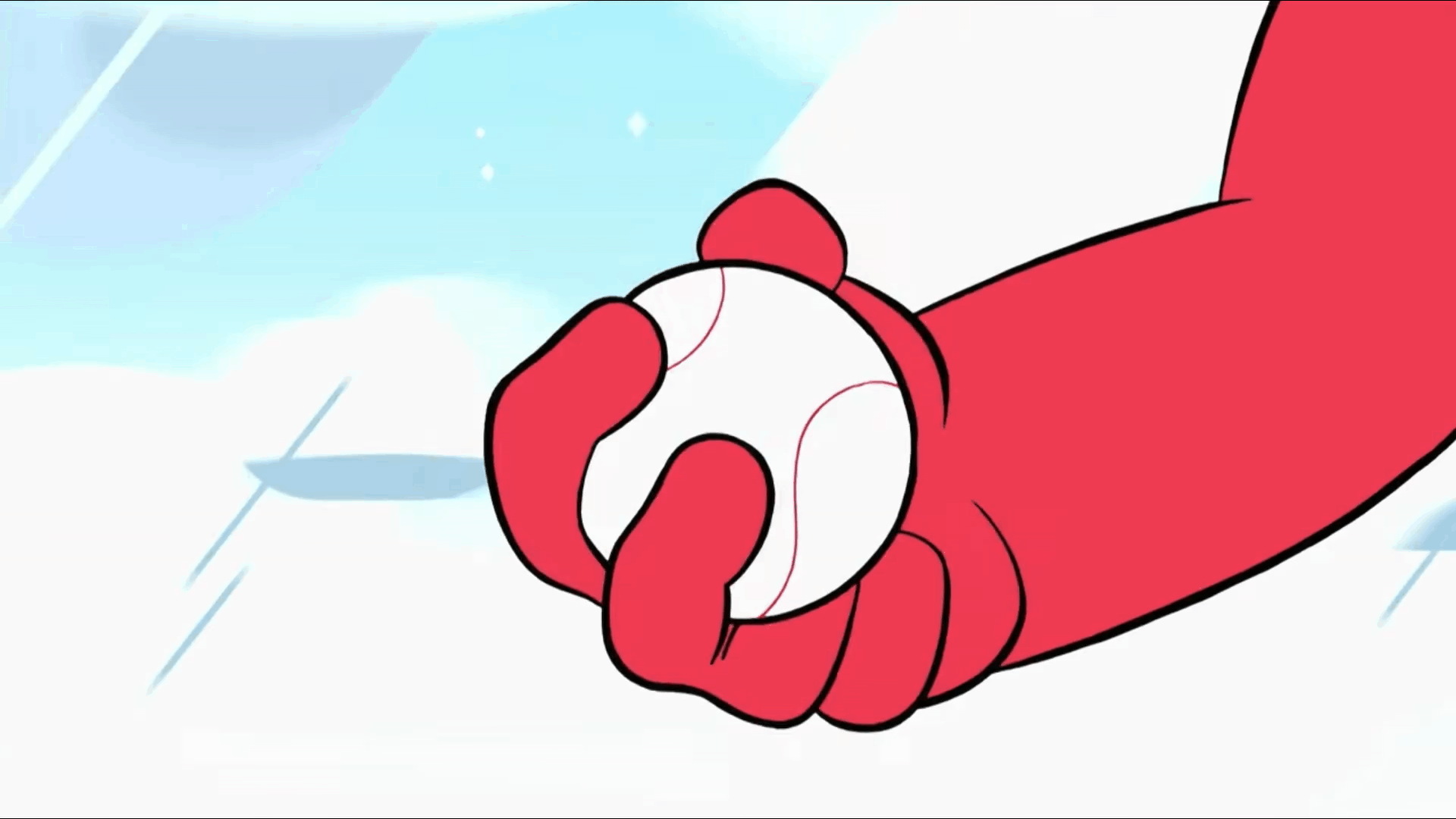 Ruby ( 'Doc' ) about to throw a fire ball